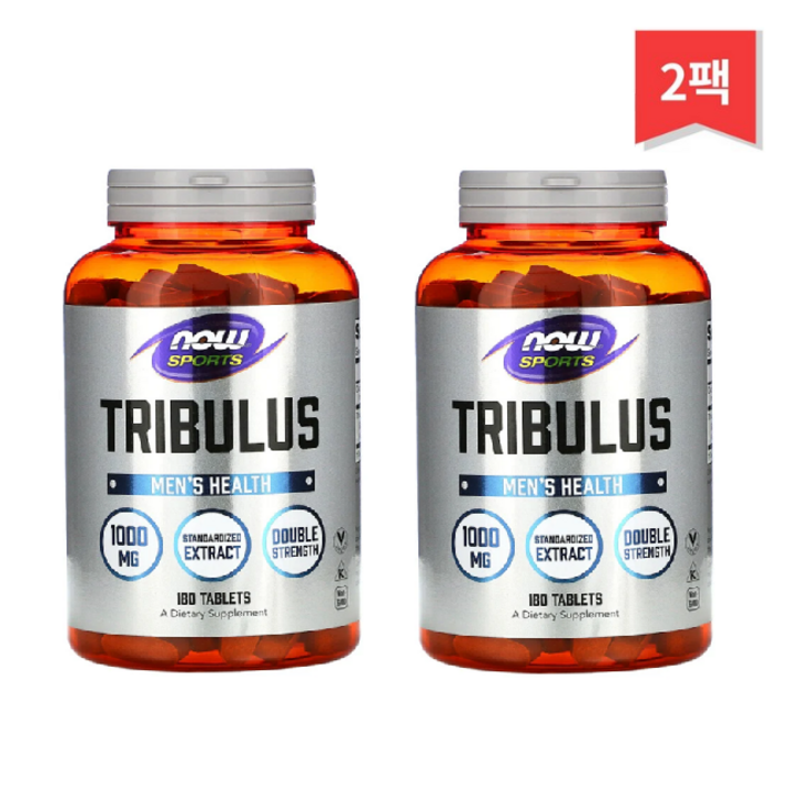 Now Foods Sports 트리블러스 1 000mg 180정, 2개묶음