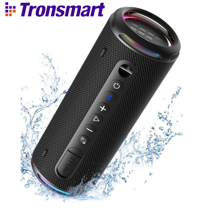 Tronsmart T7 Lite 휴대용 블루투스 스피커 우퍼 IPX7방수 LED, Black