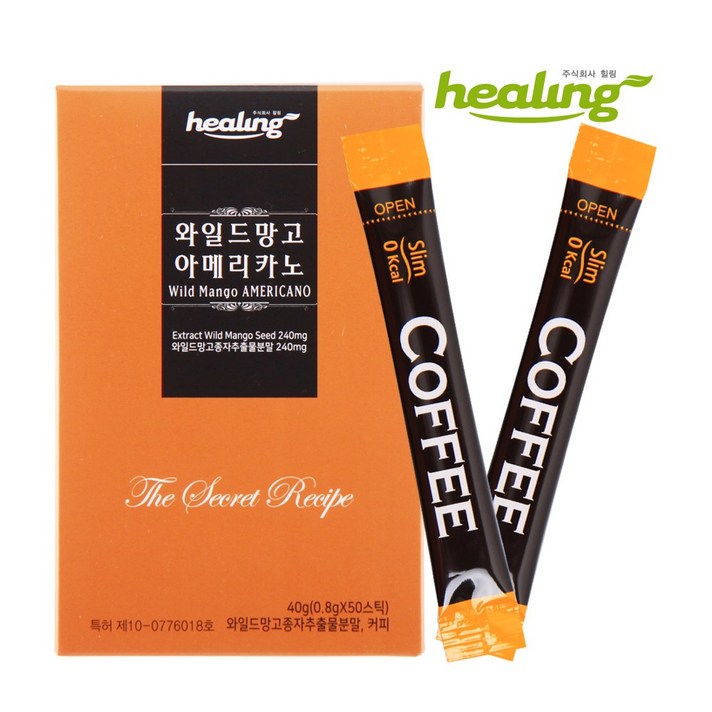 V라인S라인 와일드망고 아메리카노 50스틱, 0.8g