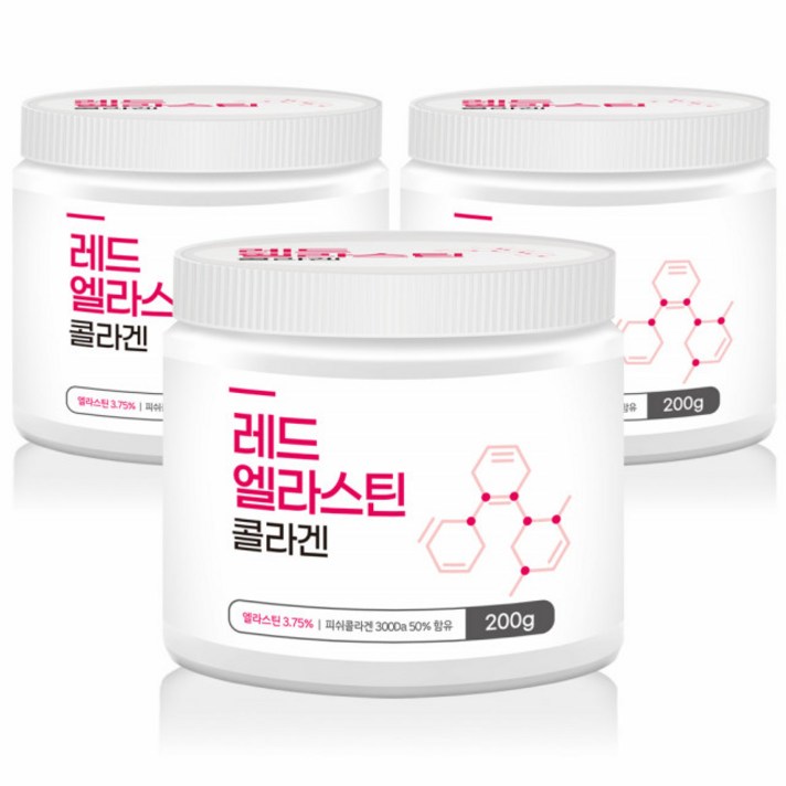 저분자피쉬콜라겐 뷰티푸드 히알루론산 엘라스틴 콜라겐 200g 3병