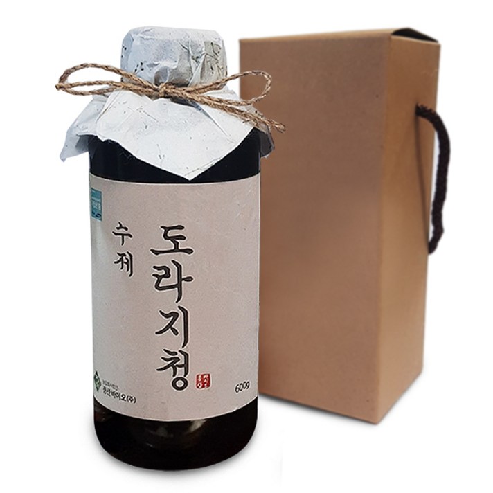 수제 도라지청 600g | 국내산 홍도라지 조청 원액 진액 도라지차