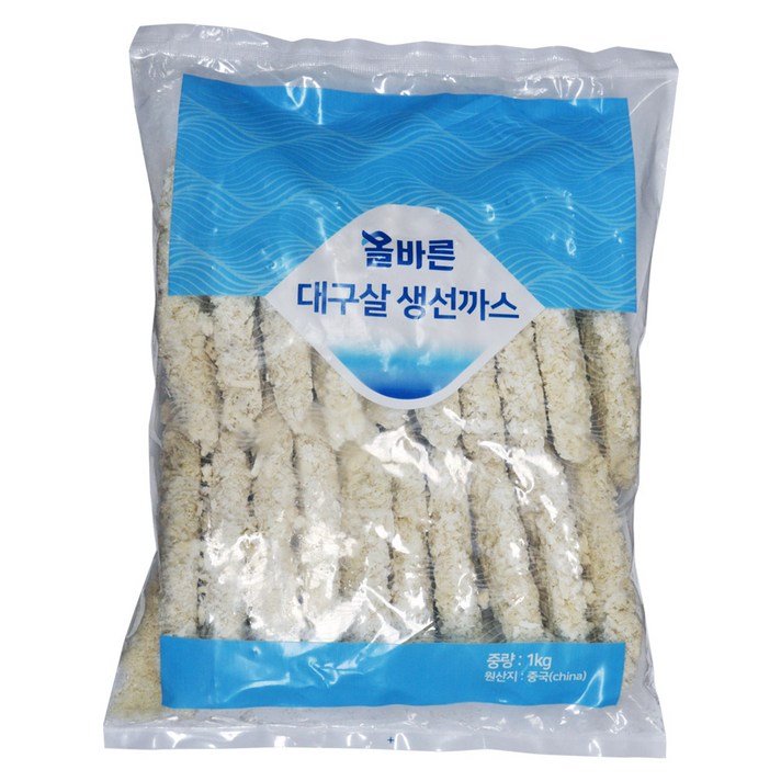 푸드마을 대구살 생선까스 1kg (20개) 생선가스 돈까스