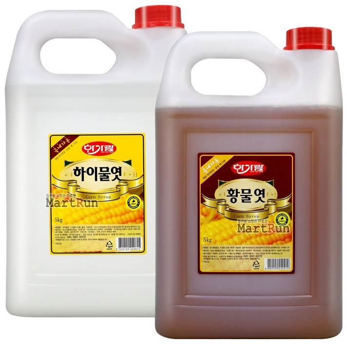 한가람 하이물엿 5kg 8kg 황물엿 국내가공 맥아 조청, 01 (한가람) 하이물엿 5kg