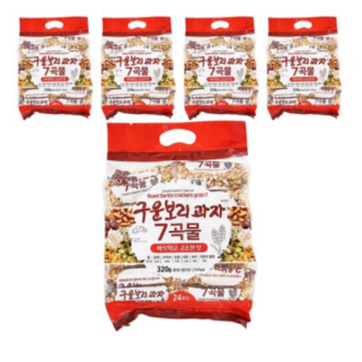 G7 구운보리과자 7곡물 24p, 320g, 5세트