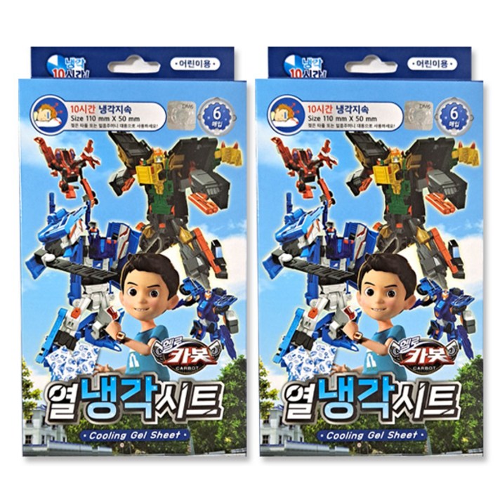 아텍스 헬로카봇 열냉각시트, 6개입, 2개