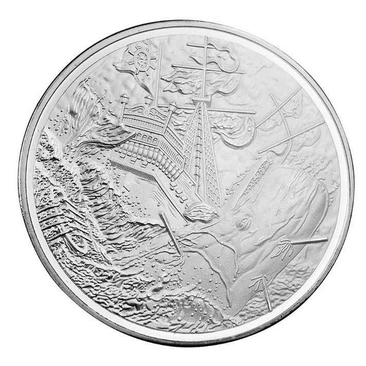 해적기 기념주화 컬렉션 선물 기념품 아트 메탈 앤티크, Silver