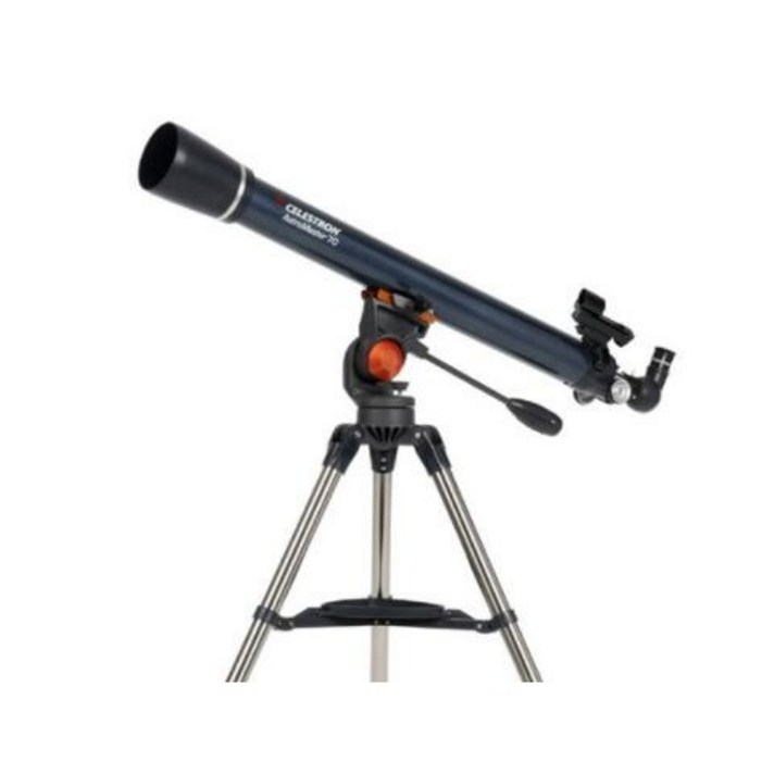 셀레스트론 AstroMaster 70AZ 굴절식 천체 망원경.