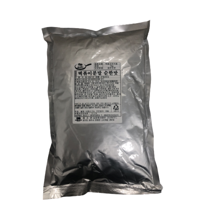 소스야 떡볶이 분말 순한맛 1kg 1개, 1팩