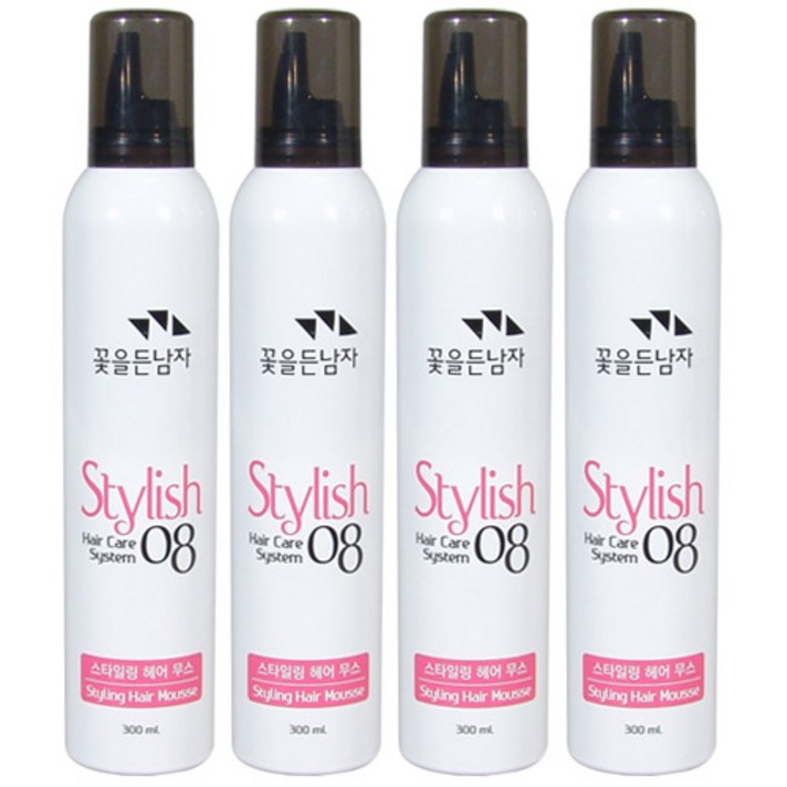 꽃을든남자 스타일링 헤어폼/무스, 300ml, x4개