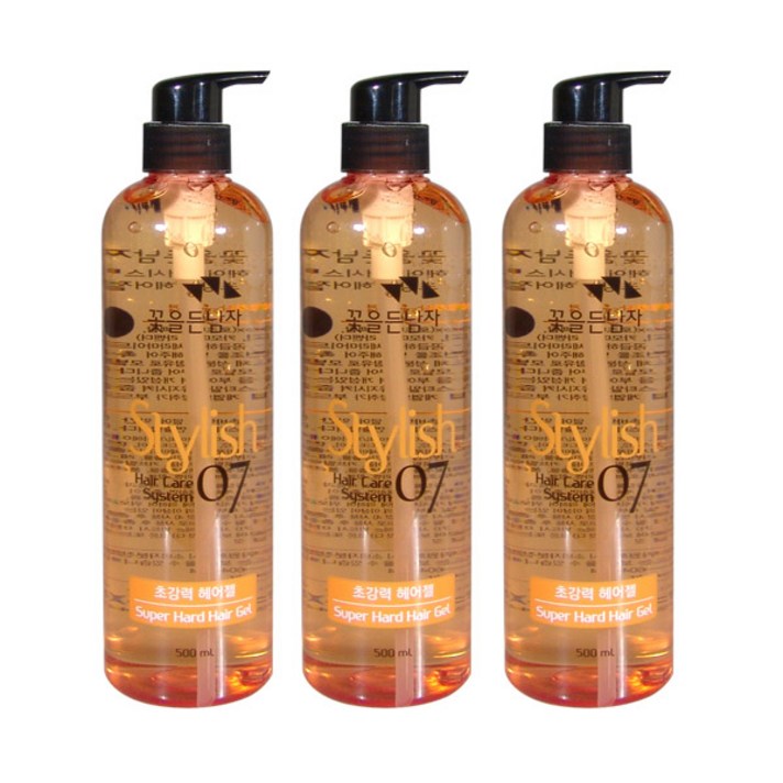 꽃을든남자 헤어케어시스템 초강력 헤어젤, 500ml, 3개