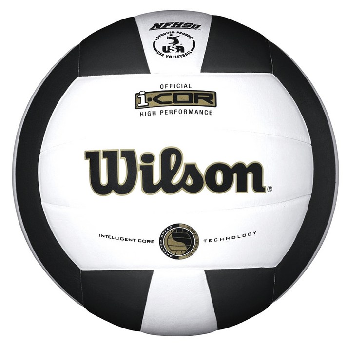 Wilson I-COR 하이 퍼포먼스 발리볼 배구공 화이트+블랙