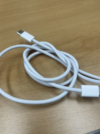 Apple 정품 충전 케이블 우븐디자인 USB-C 1m, 화이트, 1개 이미지