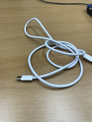 Apple 정품 충전 케이블 우븐디자인 USB-C 1m, 화이트, 1개 이미지