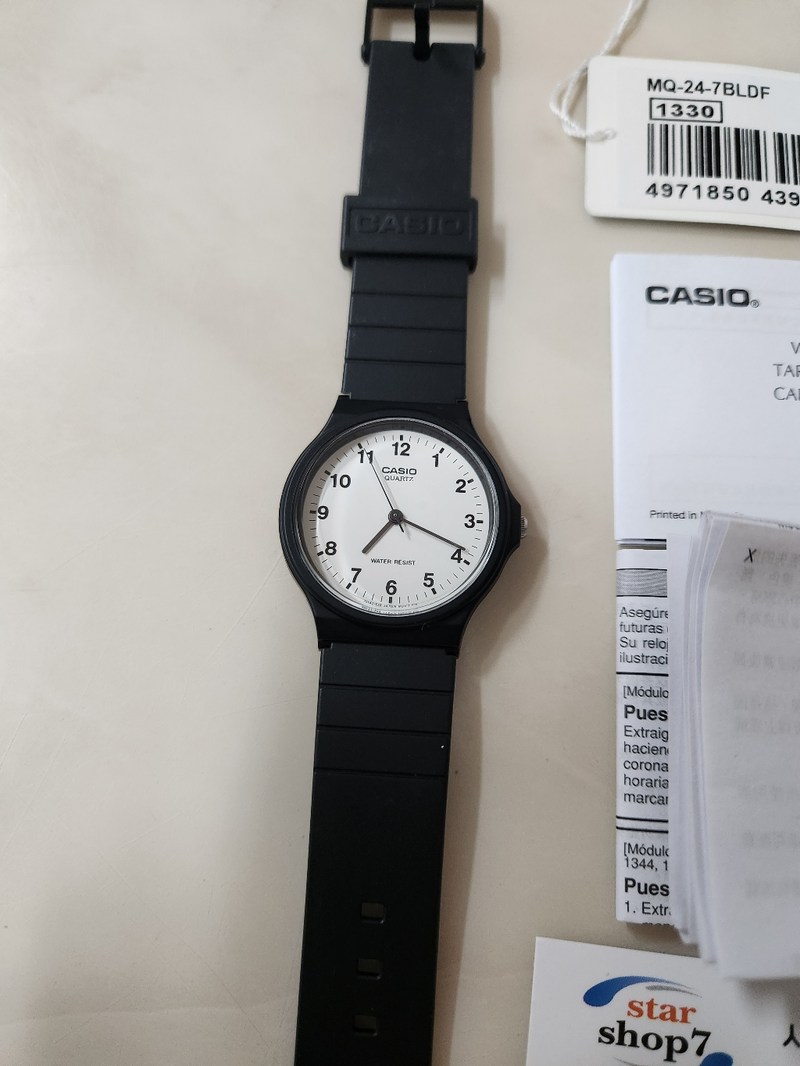 카시오 MQ-24-7B 시계 + 액정필름 행운카드 배터리교환권