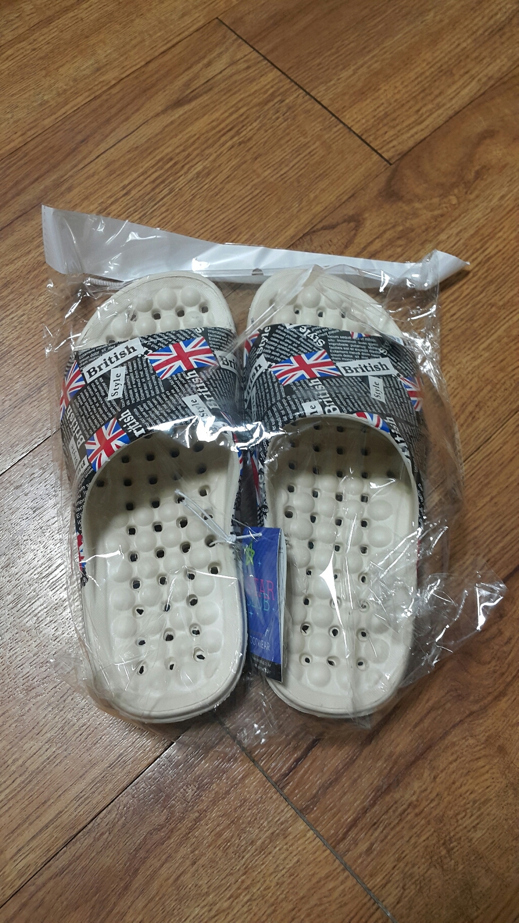 선업 잉글랜드 트임 욕실화 블랙