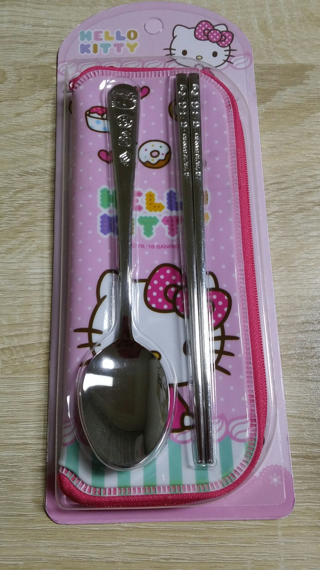 릴팡 헬로키티 스텐수저케이스세트