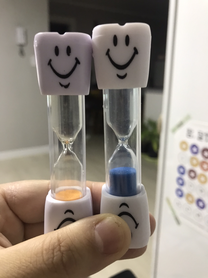 베베스케일링 3분 모래시계 양치시계 유아치실