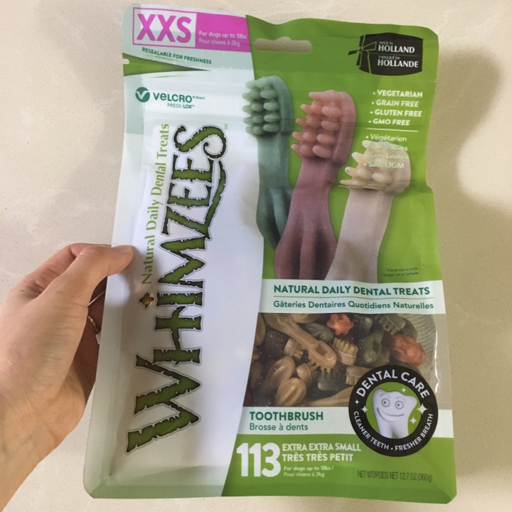 Whizees 밸류백 칫솔 강아지껌 XXS