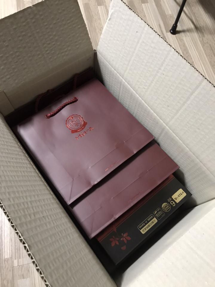 정원삼 6년근 고려홍삼 농축액 스틱 30개입 쇼핑백