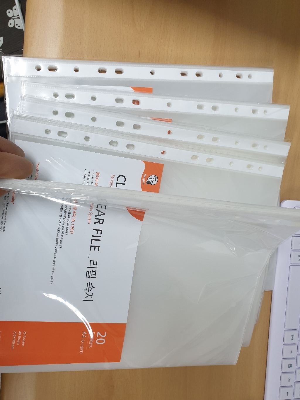 희망 두꺼운 화일내지 125 A4 100매입 리필 속지 리뷰후기