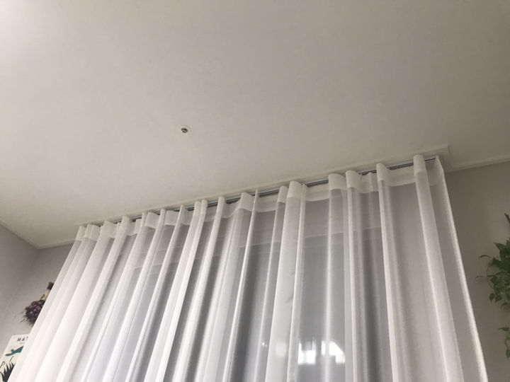 레일앤폴 화이트 커튼레일 10자 리뷰 후기