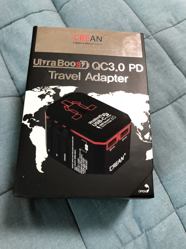 크레앙 울트라 부스트 QC30 D 여행용 어댑터 CRETRVUTD