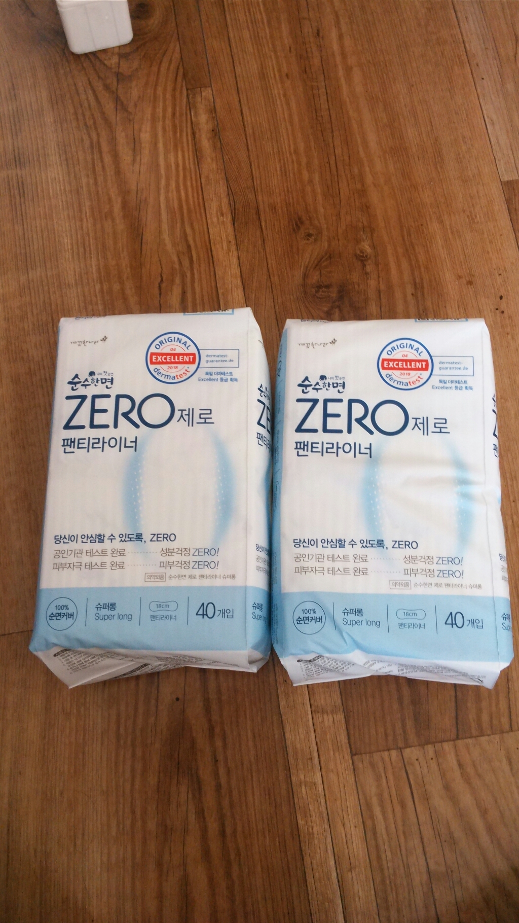 릴리안 순수한면제로 롱라이너 날개형 생리대
