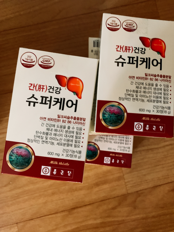 종근당 간건강 슈퍼케어 밀크씨슬 30정