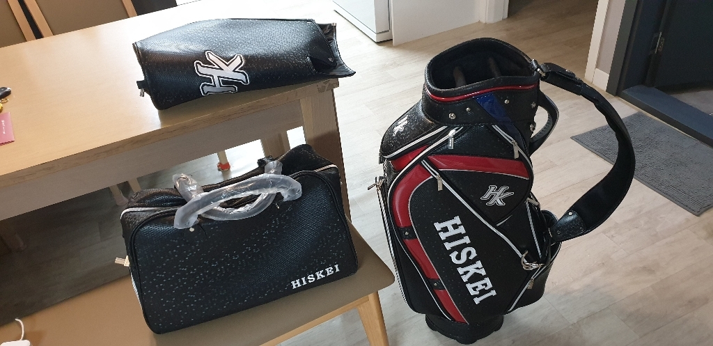 히스케이 글리터 남성 골프 캐디백세트