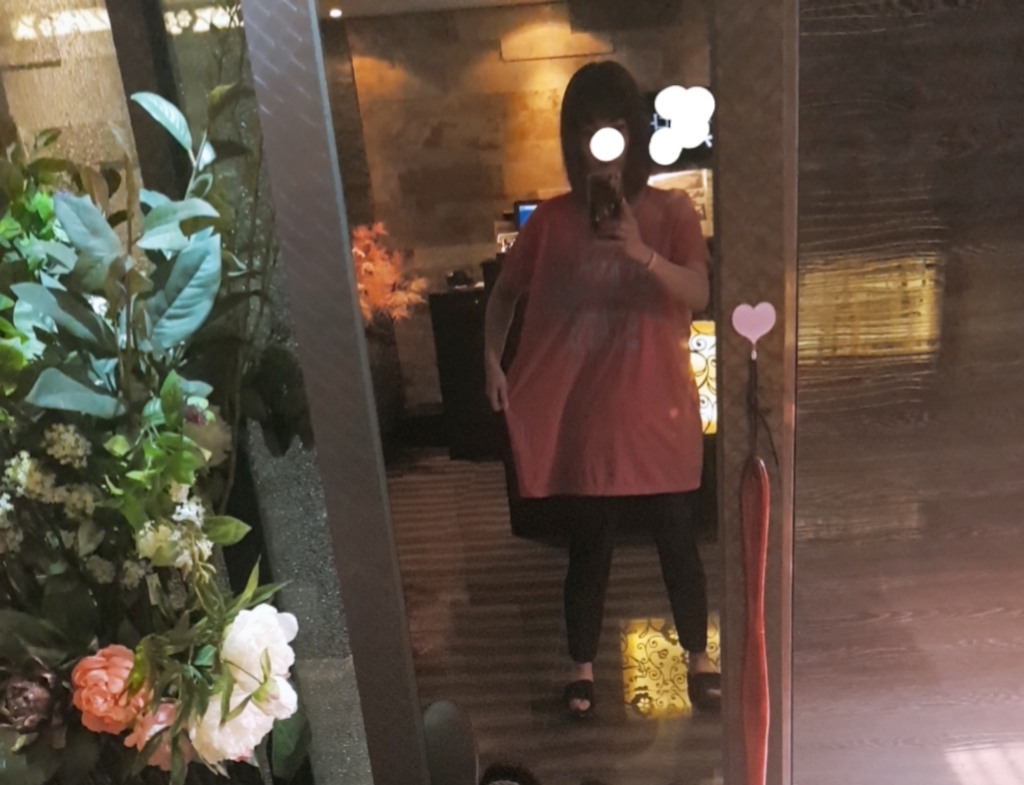 언스타일 여성용 스테이트 롱 브이넥 반팔 티셔츠
