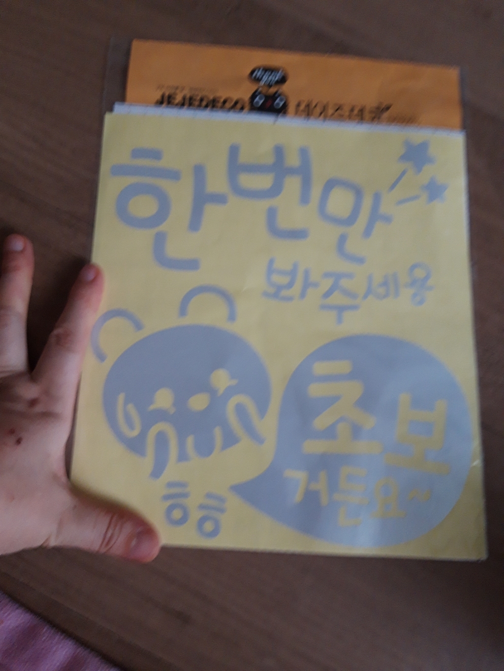 제제데코 초보운전 스티커 한번 봐주 초보곰