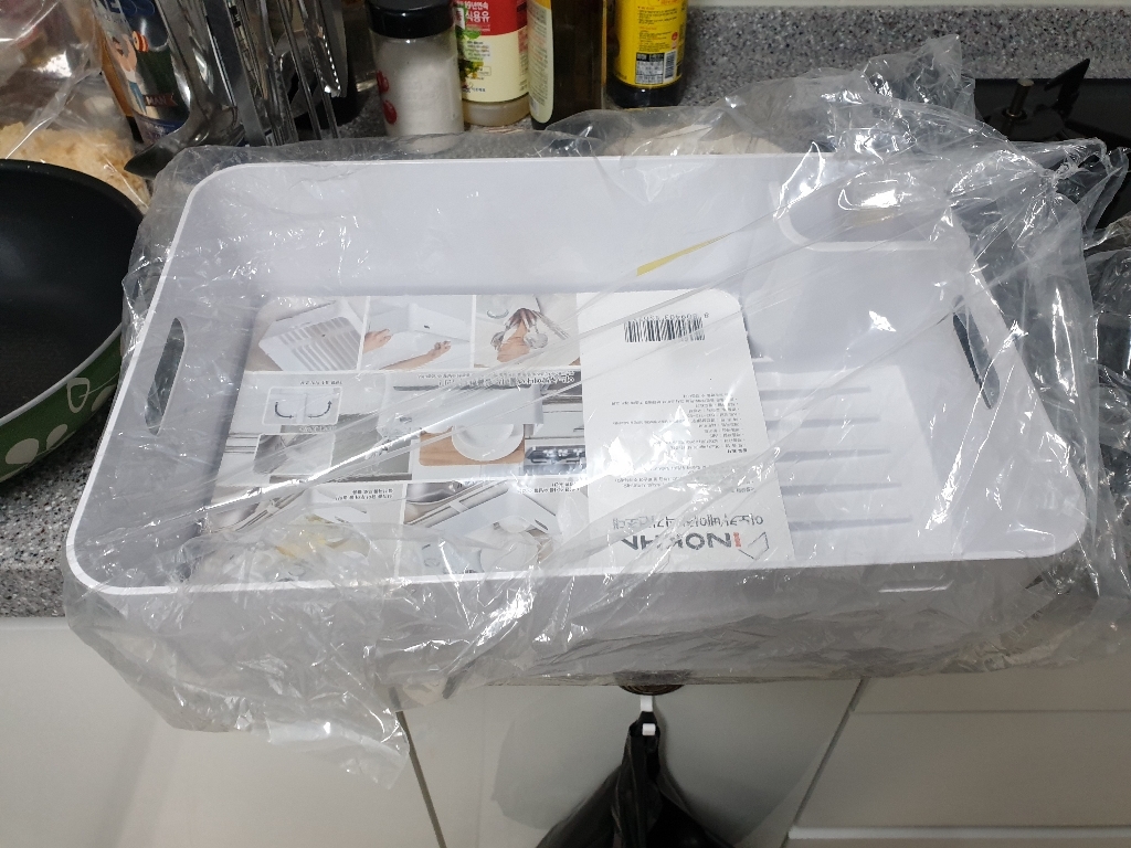 이노카 워터드롭 베이직 1단 식기건조대
