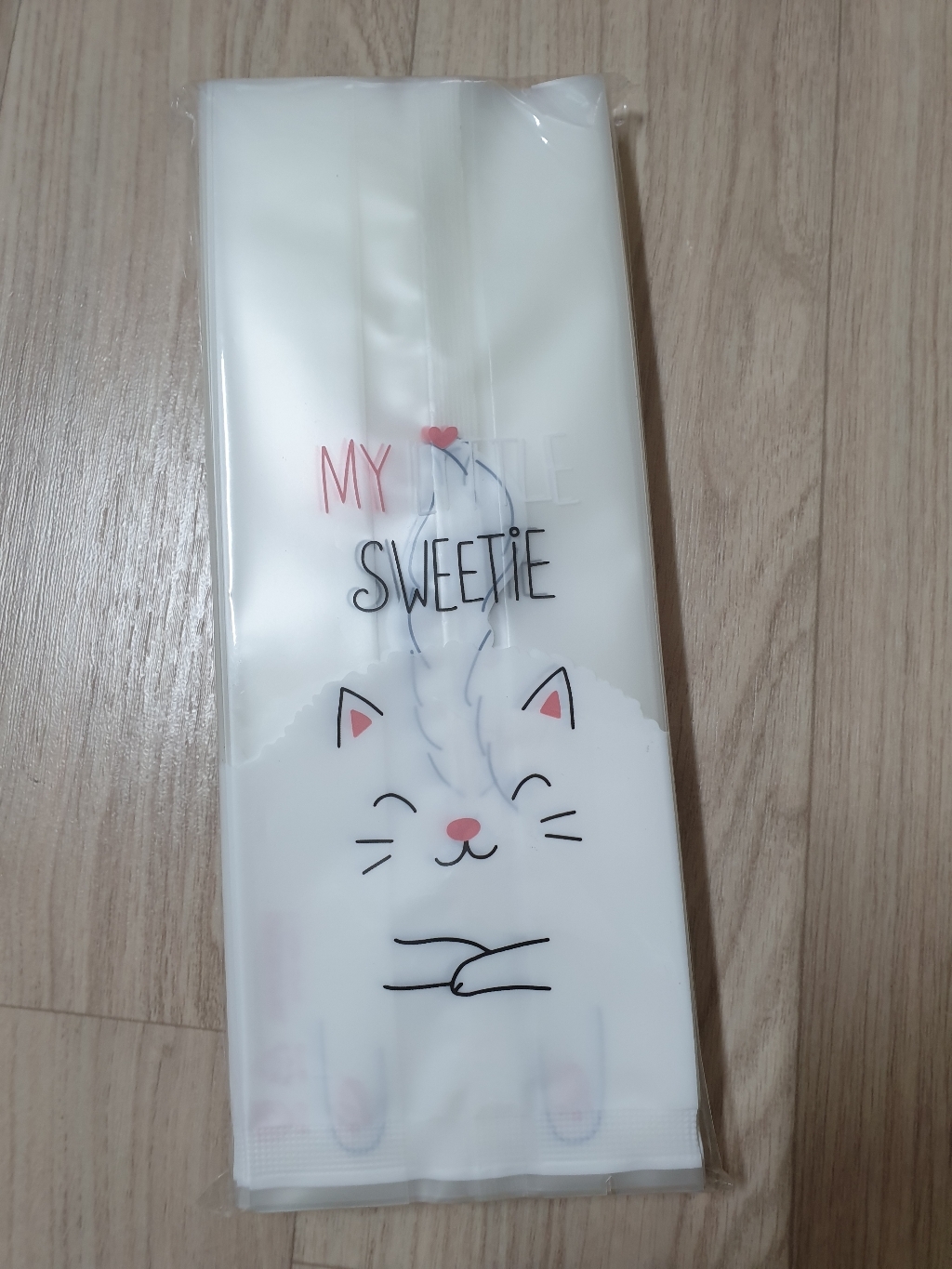 피크닉하우스 반투명 쿠키봉투 냥이
