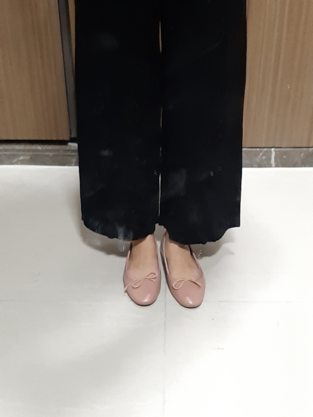 가비진 여성용 고급니트 와이드 밴딩 팬츠 N2