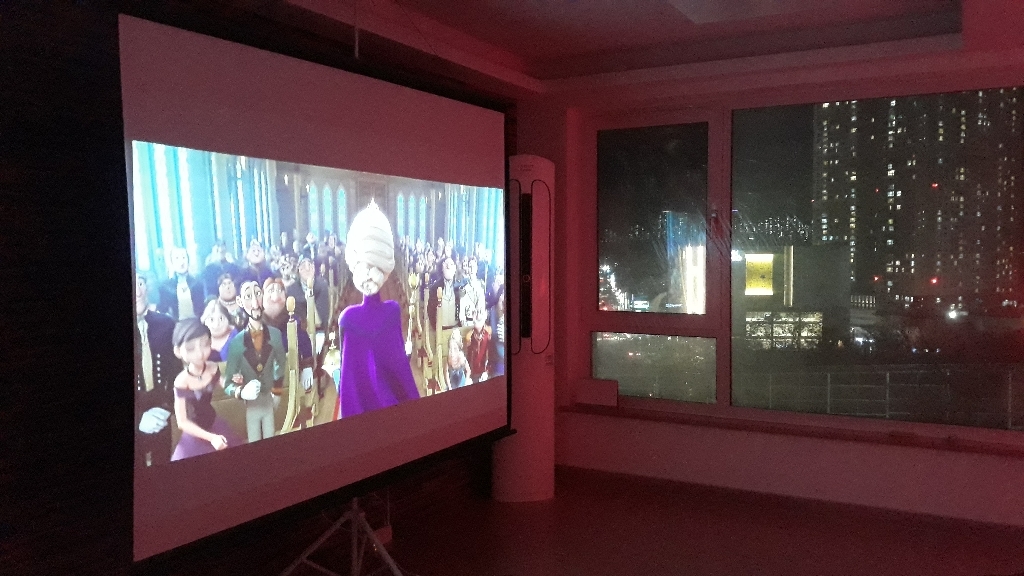 마운트뷰 빔프로젝터 스크린 203X152CM 전용가방 리뷰후기