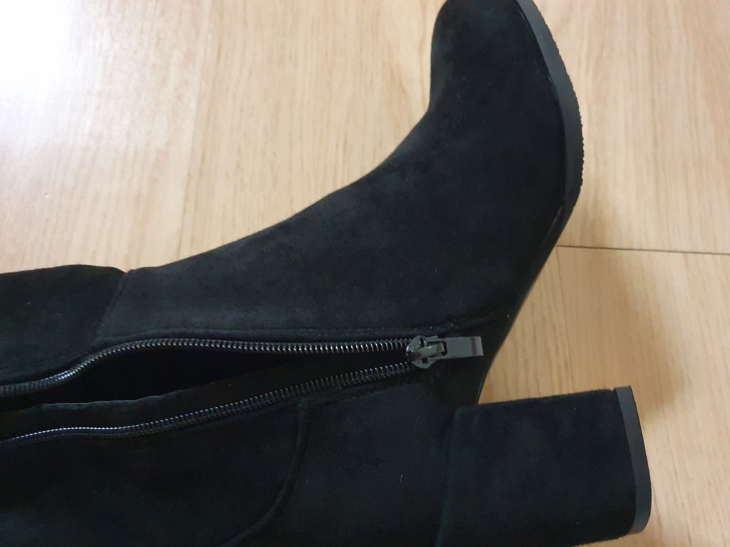 쥬드 날씬핏라인 수제화 르베르타 스판 오버니 부츠