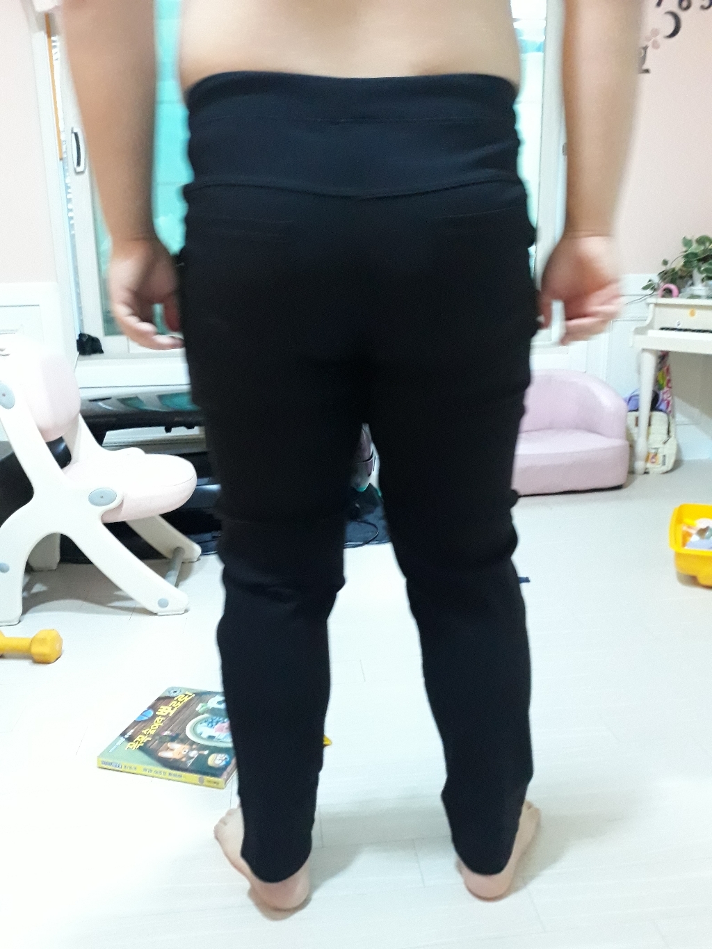베이스알파에센셜 남성용 밴딩 스판 바지 블랙 리뷰후기