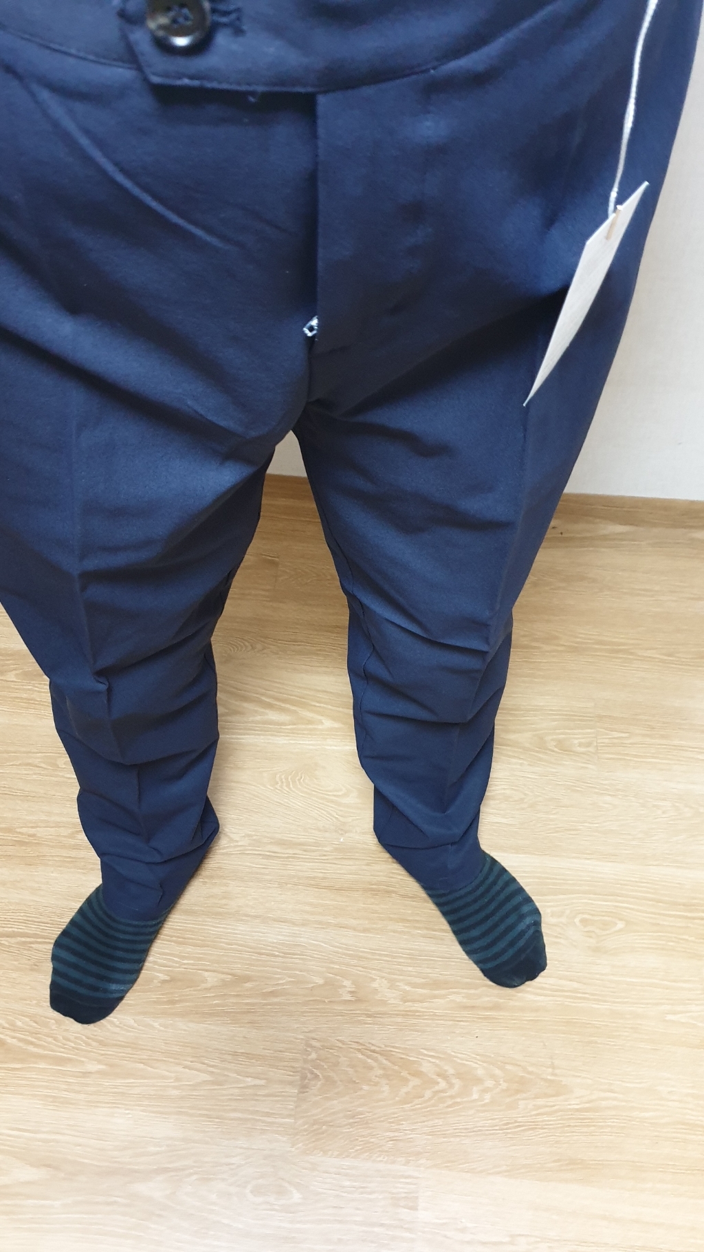 블루포스 남성용 레벤트 뒷밴딩 슬렉스 빅사이즈 정장바지