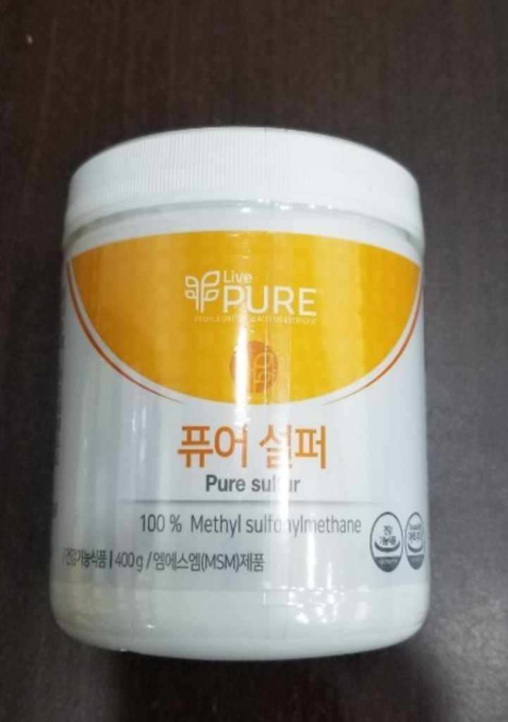 리브퓨어 퓨어설퍼 6개월분 순도 99 미국MSM 관절영양제 리뷰후기