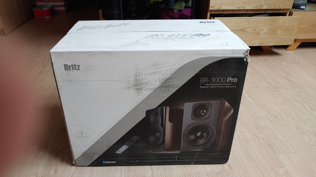 브리츠 2채널 블루투스 북쉘프 스피커 BR-3000 ro