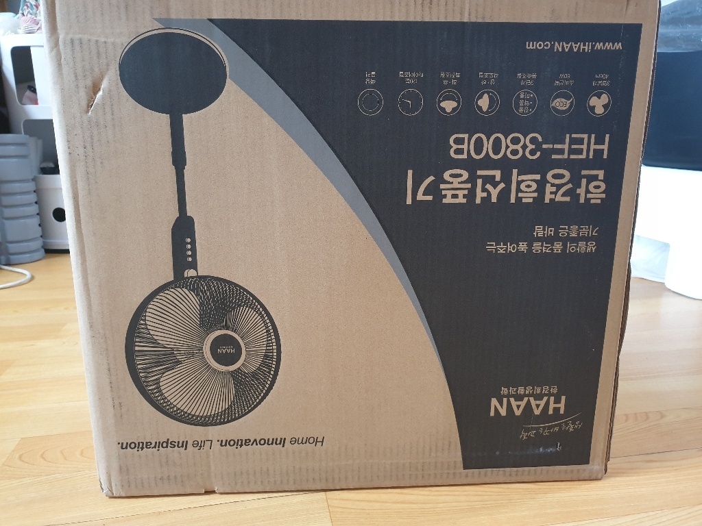 한경희생활과학 거실용 스탠드 선풍기 HEF-3800B 블랙 리뷰후기