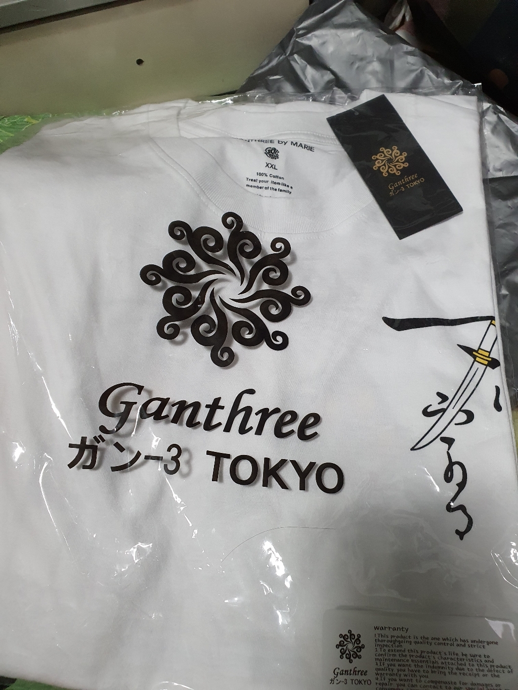 간쓰리 M~3XL 오니무샤 반팔티 화이트 리뷰 후기