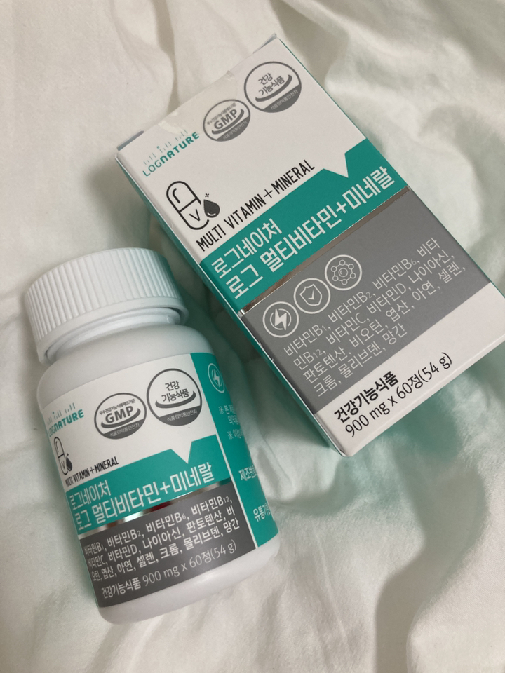 로그네이처 천연 종합 멀티비타민 미네랄 무부형제 타블렛 캡슐 영양제