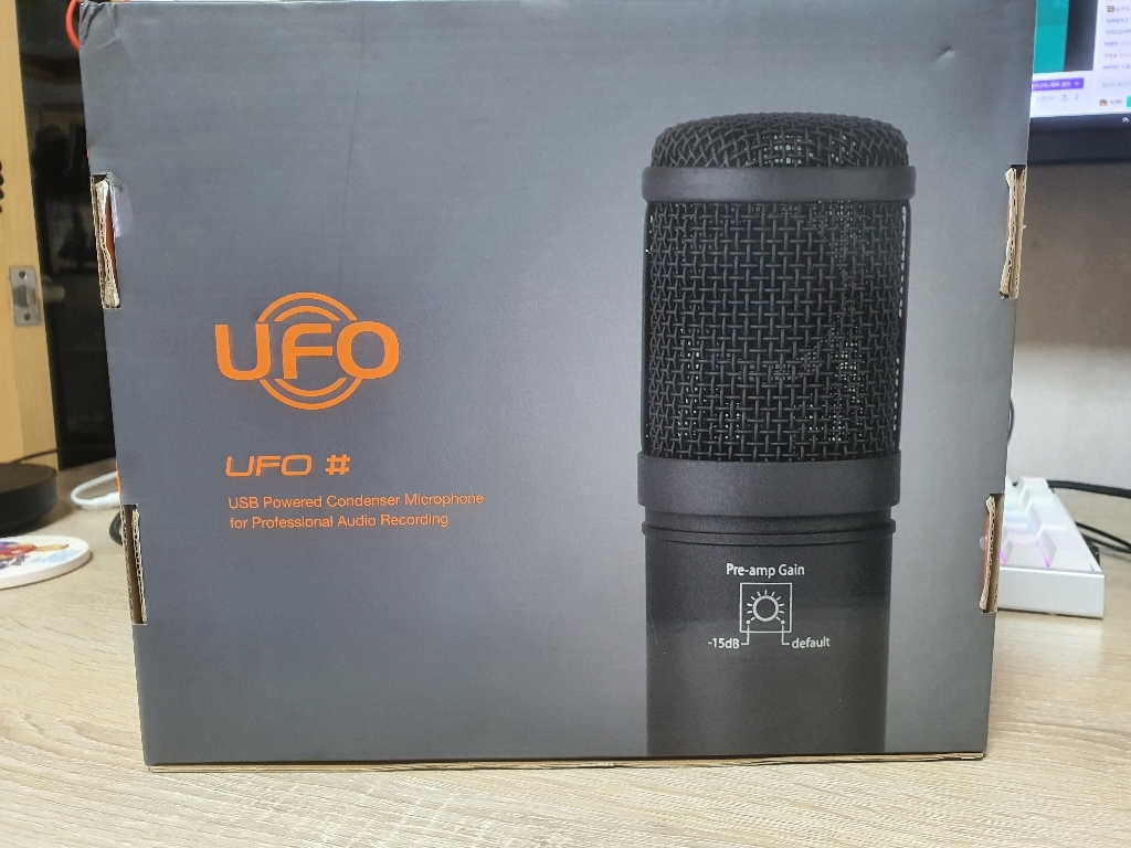 인프라소닉 UFO샵 블랙에디션 USB 마이크