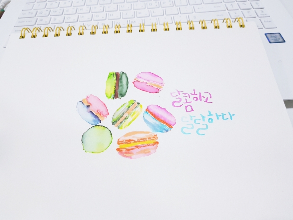생활공유 캘리그라피 워터컬러 물붓펜 20색 수채용 펜 리뷰후기