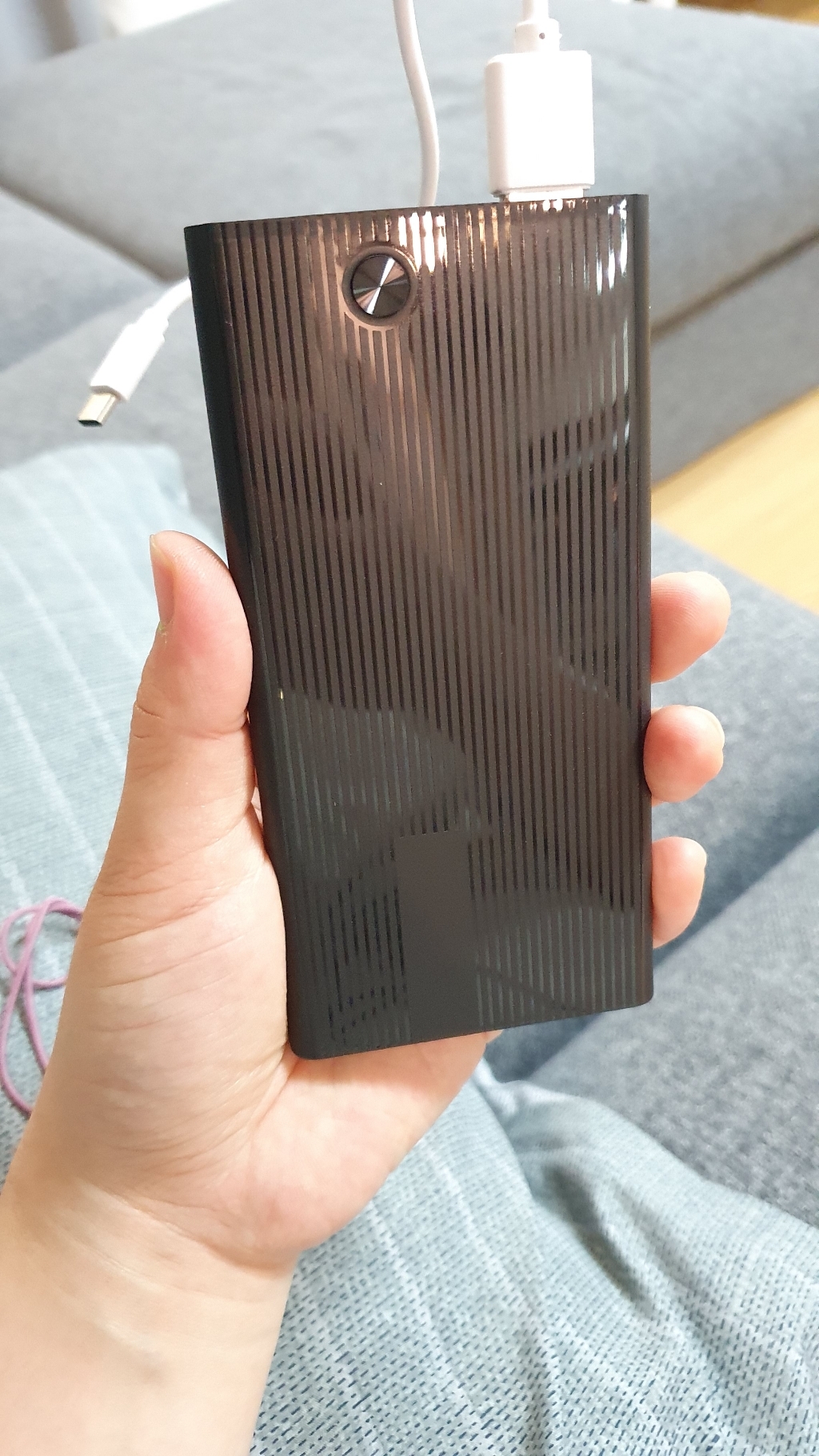 엠플러스 18W Ah D QC 30 3 in 1 고속 충전 보조배터리 멀티단자