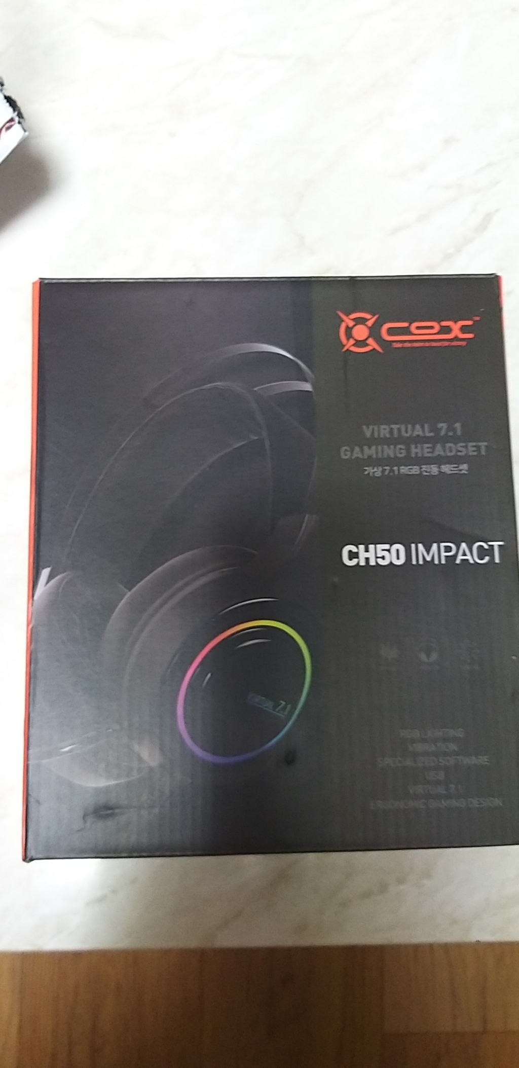 COX CH50 IMPACT 가상 71 진동 RGB 게이밍 헤드셋 리뷰후기