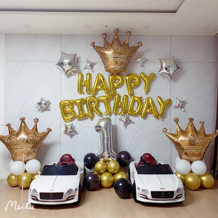 마켓감성 돌 한살 생일파티풍선