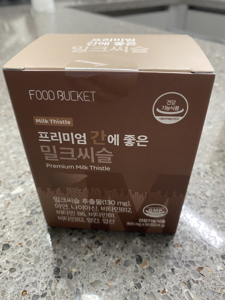 푸드버킷 프리미엄 간에좋은 밀크씨슬 30정 3개 리뷰후기