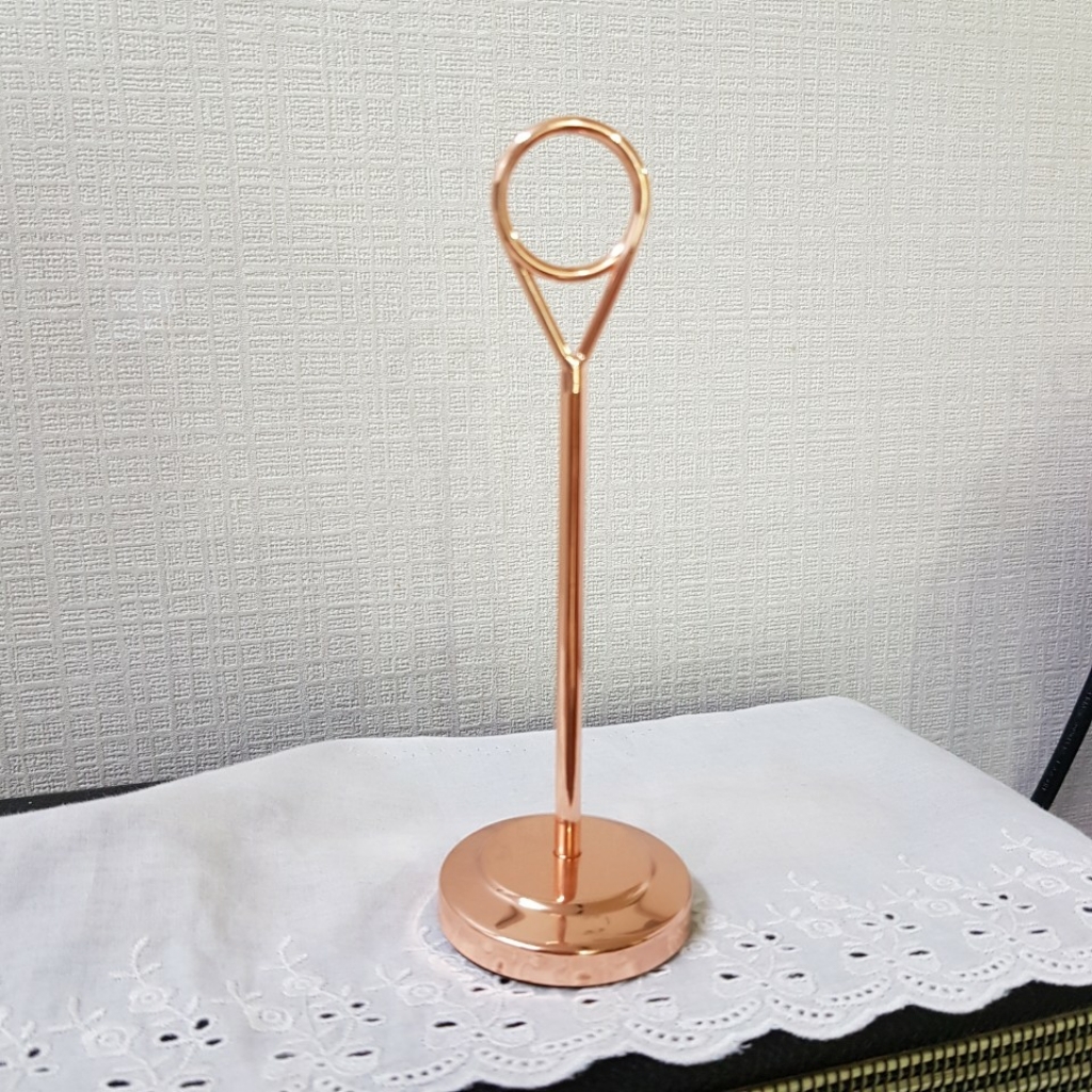 금속 메모꽂이 메탈 로즈골드 가격표꽂이 메모거치대 포토카드 포카꽂이 엔틱 쇼클립